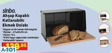 SİNBO AHŞAP KAPAKLI KATLANABİLİR EKMEK DOLABI SİNBO AHŞAP KAPAKLI KATLANABİLİR EKMEK DOLABI